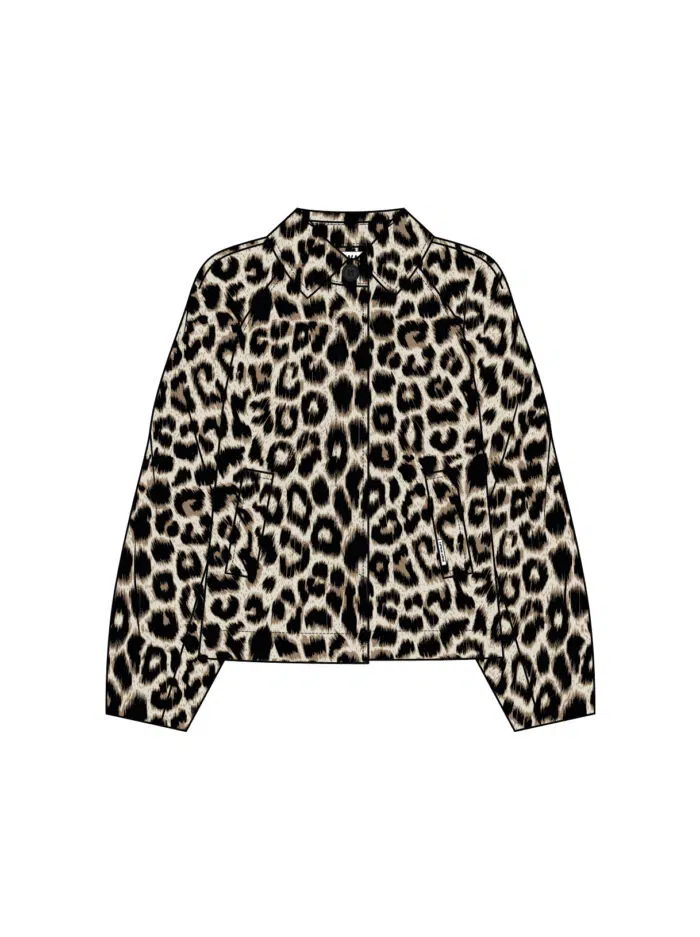 printed cape trenchcoat jacket