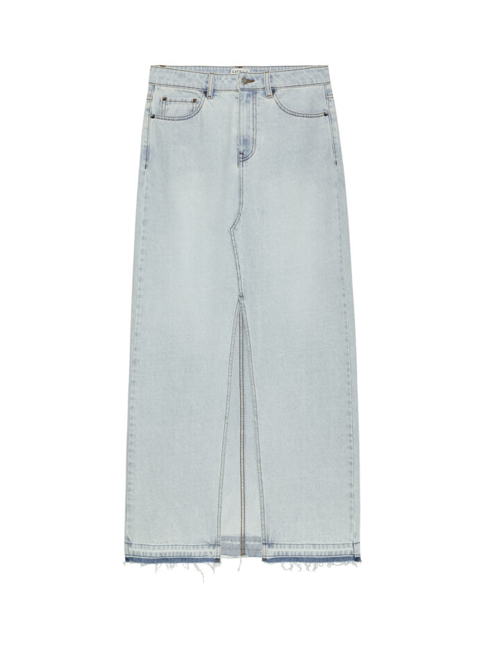 Maxi denim skirt