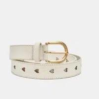 Cut It Out Heart Belt Suede/Leather