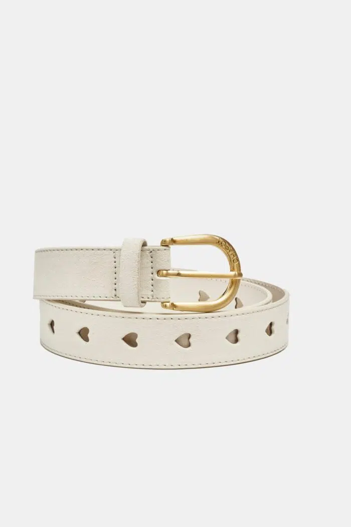 Cut It Out Heart Belt Suede/Leather