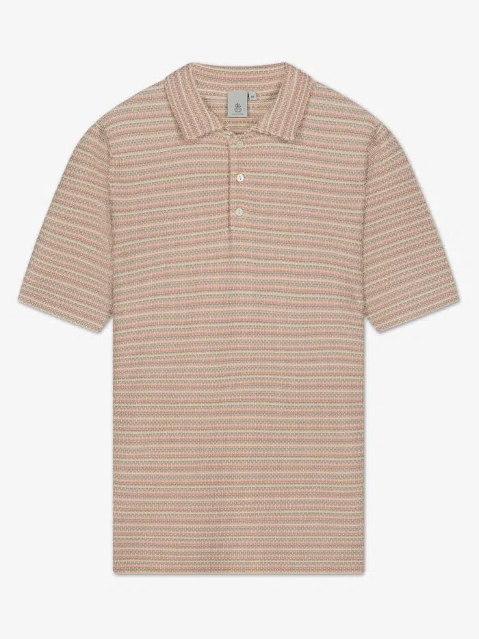 VAGUE JACQUARD KNITTED POLO