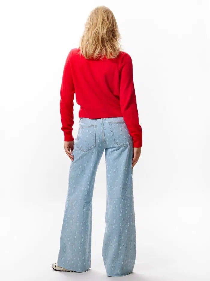 Loose fit jeans with textured fabric - Afbeelding 5