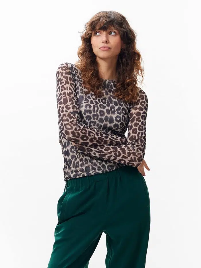 Mesh leopard long sleeve - Afbeelding 5