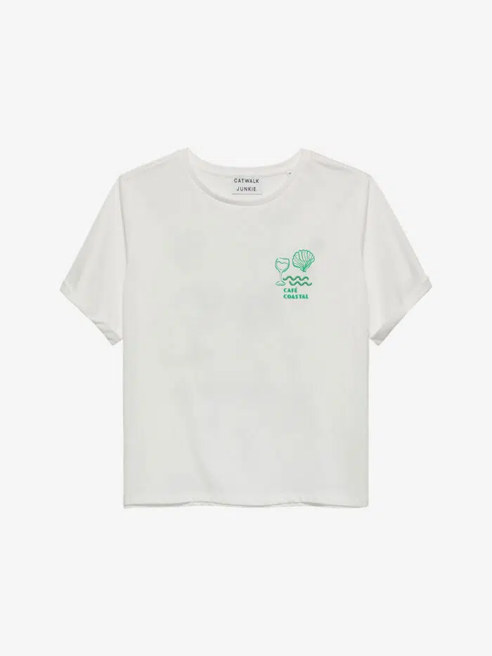 Graphic roll up sleeve Tshirt - Afbeelding 4