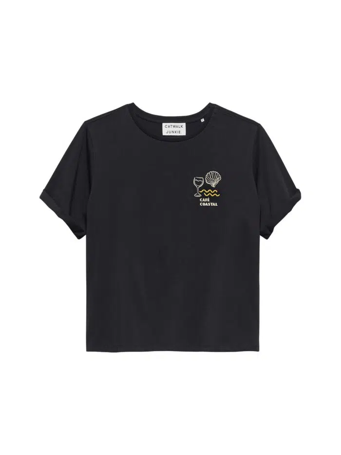 Graphic roll up sleeve Tshirt - Afbeelding 3