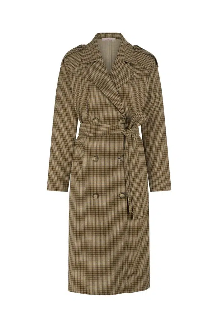 Laurien check trenchcoat