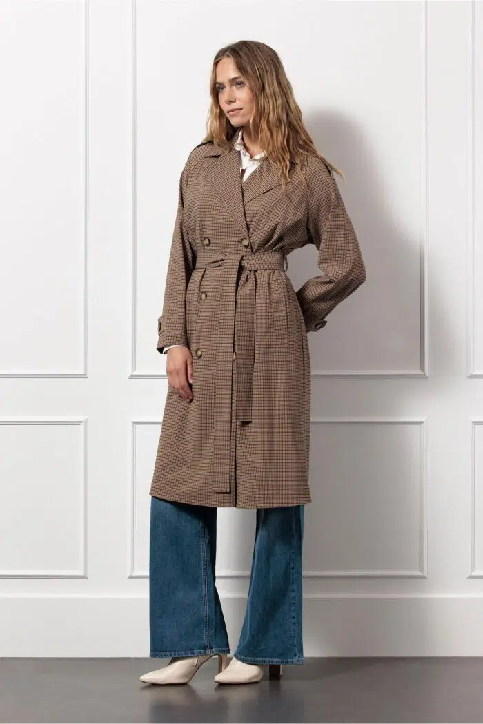 Laurien check trenchcoat - Afbeelding 5