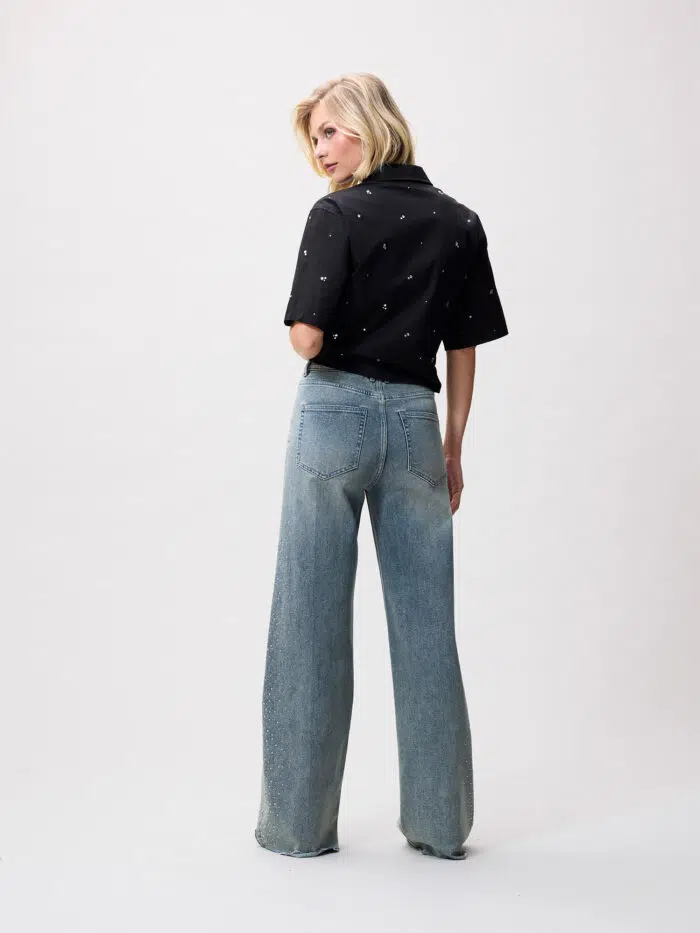 Loose fit jeans with strass - Afbeelding 5