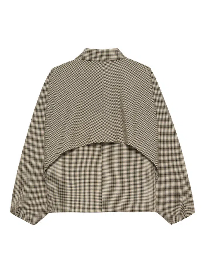 Check cape jacket - Afbeelding 3