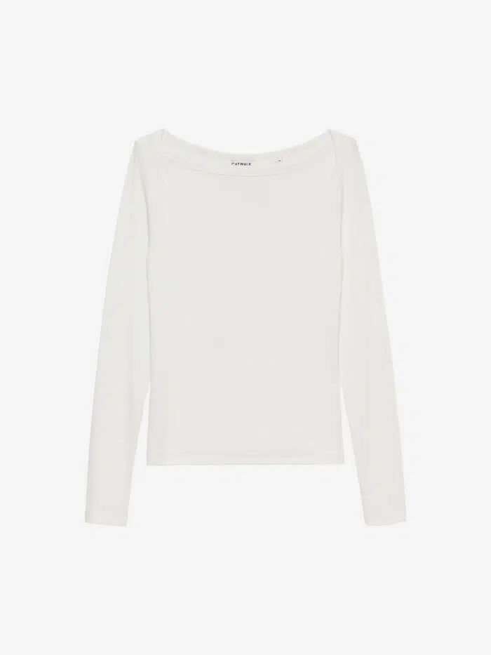 Boatneck rib long sleeve - Afbeelding 3