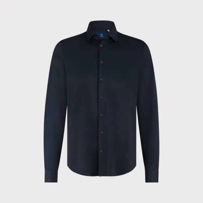 Overhemd jersey navy