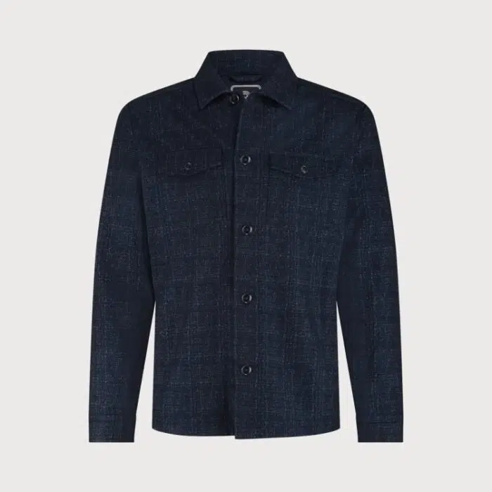 Overshirt blauw geruit